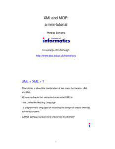 Software design / XML Metadata Interchange / Meta-Object Facility / Object Constraint Language / Metamodeling / UML tool / Java Metadata Interface / Unified Modeling Language / Software engineering / Software development