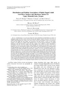 Transactions of the American Fisheries Society 138:153–168, 2009 Ó Copyright by the American Fisheries Society 2009 DOI: [removed]T07[removed]Article]