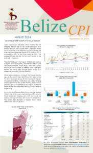 Belize CPI Consumer Price Index September 24, 2014 AUGUST 2014
