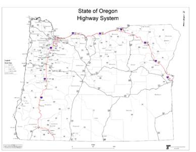 State of Oregon Highway System Madras  Wh ee ler
