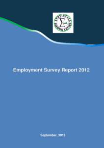 Employment Survey Report[removed]September, 2013 September, 2013