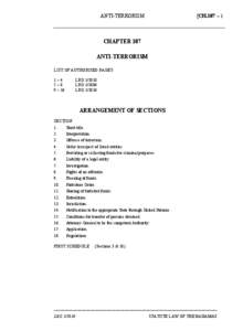 ANTI-TERRORISM  [CH.107 – 1 CHAPTER 107 ANTI-TERRORISM