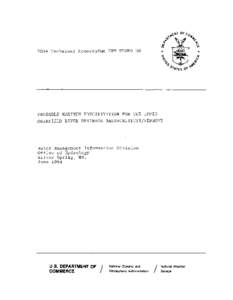 NOAA Technical Memorandum NWS HYDRO 39  PROBABLE MAXIMUM PRECIPITATION FOR THE UPPER DEERFIELD RIVER DRAINAGE MASSACHUSETTS/VERMONT  Water Management Information Division