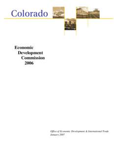 Colorado  Economic Development Commission 2006