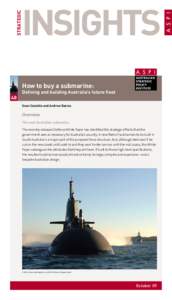 Strategic  insights How to buy a submarine:  48