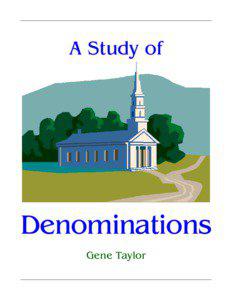 A Study of  Denominations