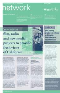 network California Council for the Humanities Featured in This Issue  1