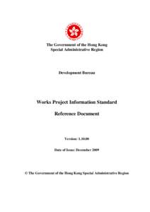 Works Project Information Standard Reference Document