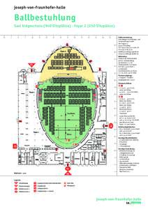 joseph-von-fraunhofer-halle  Ballbestuhlung Saal Erdgeschoss (940 Sitzplätze) · FoyerSitzplätze) 