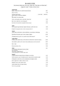 BANKSIDE SUMMER MENU NOV 2014