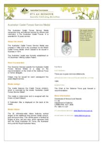 Australian Cadet Forces Service Medal