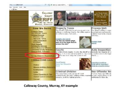 Calloway County, Murray, KY example  If you look up the IP address, it is a cornfield  It runs on your server.