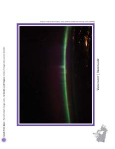 2  Vancouver | Vancouver Canada From Space | Aurora borealis image cards • Le Canada vu de l’espace | Cartes d’images des aurores boréales