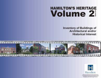 Volume 2  September 2002 HAMILTON’S HERITAGE