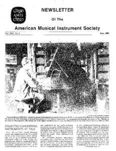 NEWSLETTER Of The American Musical Instrument Society June 1992