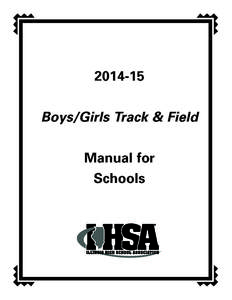 Boys/Girls Track & Field Manual for Schools  Revision History