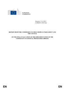 EUROPEAN COMMISSION Brussels, [removed]COM[removed]final