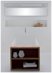 Latis Bath with Timber Storage End  edition three 127 Latis Bath with Timber Storage End Available finishes