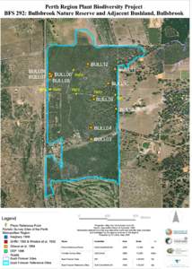 Perth Region Plant Biodiversity Project BFS 292: Bullsbrook Nature Reserve and Adjacent Bushland, Bullsbrook %U U BULL06