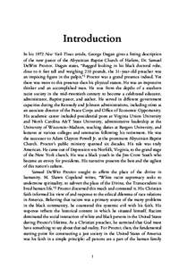 Introduction In his 1972 New York Times article, George Dugan gives a fitting description of the new pastor of the Abyssinian Baptist Church of Harlem, Dr. Samuel DeWitt Proctor. Dugan states, “Rugged looking in his bl