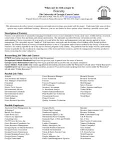 Forester / United States Forest Service / Society of American Foresters / Arborist / Forest management / Randolph Greene Pack / World Forestry Congress / Forestry / Land management / Arboriculture