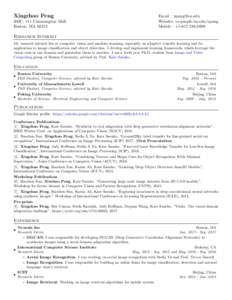 Xingchao Peng 200C, 111 Cummington Mall Boston, MAEmail :  Website: cs-people.bu.edu/xpeng