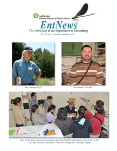 Cover photos: Sam Droege: Ford Cochran/NGS; Mohammed Al-Saffer: G.Hevel; Collections Management Training Program group: J.Louton. ANNOUNCEMENTS: The 1135th Regular Meeting of the Entomological Society