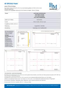 AD SPECIALS Poster weitere Titel auf Anfrage. Das Poster hat das Format 78 x 53 cm und wird dreimal gefalzt aufx 26,5 cm der Heftmitte beigeheftet. Fortdruck und ungefaltete Lieferung für Ihre Zwecke ist möglich