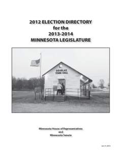 2012 Election Directory of the Minneosta Legislature