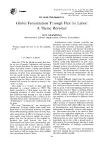 World Development Vol. 27, No. 3, pp. 583±602, 1999 Ó 1999 Elsevier Science Ltd All rights reserved. Printed in Great Britain 0305-750X/99 $ ± see front matter  PII: S0305-750XX