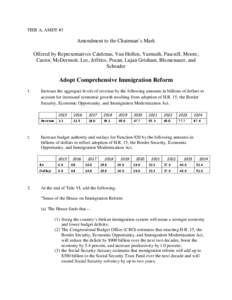 Reform / Illegal immigration / Immigration / Immigration to the United States / Law / Social philosophy / Security Through Regularized Immigration and a Vibrant Economy Act / Human migration / Immigration law / Immigration reform