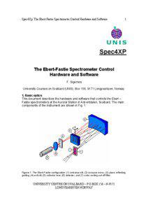 The Ebert-Fastie Spectrometer Control Hardware and Software