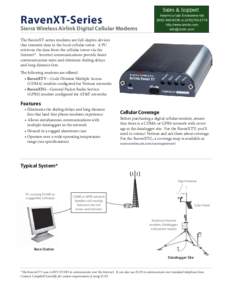 RavenXT-Series Sierra Wireless Airlink Digital Cellular Modems Brochure