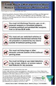 Conservation in the United States / United States Department of the Interior / Wildland fire suppression / Paintball / Parking / Federal Register / Medford /  Oregon / Environment of the United States / United States / Bureau of Land Management