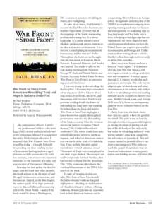 War Front to Store Front | Book Review