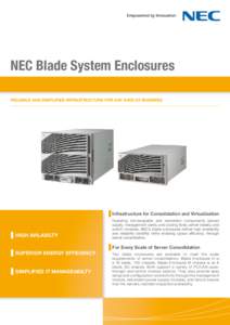 NEC / Computer hardware / Network switch / Server / Technology / Dell M1000e / BLADE Network Technologies / Server hardware / Computing / Blade server