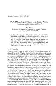 Period-Doublings to Chaos in a Simple Neural Network: An Analytical Proof