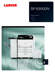 SP 8300DN B/W Laser Printer Copier Printer Facsimile Scanner