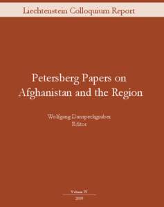 Liechtenstein Colloquium Report  Petersberg Papers on