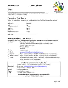 Microsoft Word - Final Short Submission Form YANA after QA.docx
