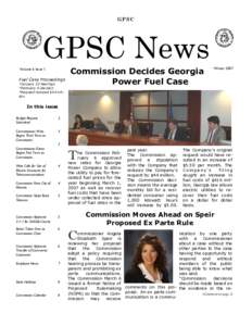 GPSC  GPSC News Volume 6 Issue 1  Fuel Case Proceedings