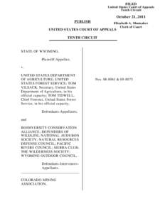 FILED United States Court of Appeals Tenth Circuit October 21, 2011 PUBLISH