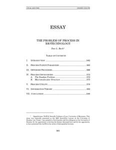 Property law / Patentable subject matter / Biological patent / Title 35 of the United States Code / Composition of matter / United States patent law / Claim / Patent Act / Patentability / Patent law / Law / Civil law