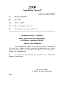 立法會 Legislative Council LC Paper No. CB[removed]Ref  : CB(3)/B/HA[removed])