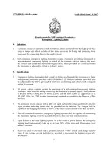 PPA/104(A) (4th Revision)  (with effect from[removed]Requirements for Self-contained Luminaires Emergency Lighting Systems