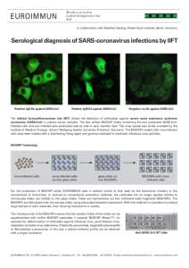EUROIMMUN  Medizinische Labordiagnostika AG In collaboration with Matthias Niedrig, Robert Koch Institute, Berlin, Germany