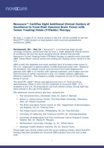 Glioblastoma multiforme / Tumor Treating Fields / Radiation therapy / Cancer research / Chemotherapy / APG101 / University of Miami Division of Surgical Neurooncology / Medicine / Brain tumor / Cancer treatments