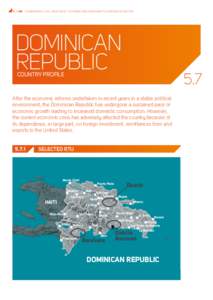 5 / RRI / SUBNATIONAL-LEVEL ANALYSIS OF THE CONDITIONS AND CAPACITIES FOR RISK REDUCTION  Dominican Republic  5.7