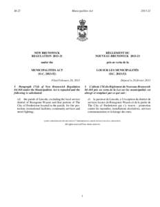 M-22  Municipalities Act[removed]