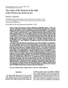 Paleontology / Evolutionary biology / Geological history of Earth / Proterozoic / Cambrian explosion / Evolutionary history of life / Fossil / Mikhail A. Fedonkin / Stromatolite / Historical geology / Geologic time scale / Biology
